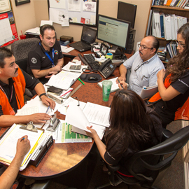 Offshore Group employees conducting Import and Export training