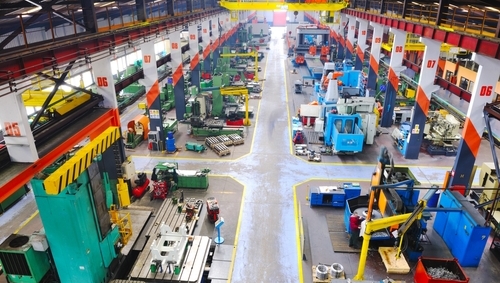 The floor of a large factory and warehouse that was built in Mexico.
