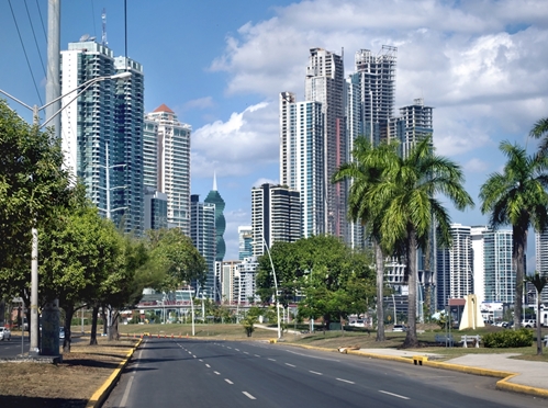 A picture of the thriving community that lay within Panama's borders.
