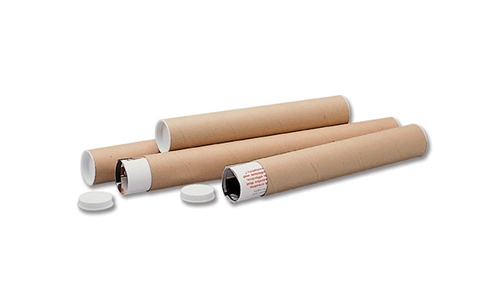 A few cylinders that are used to transport goods are opened and have nothing inside to see.