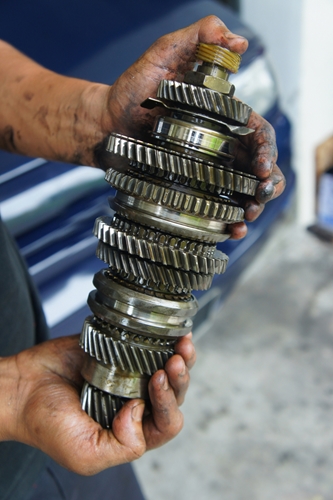 A automobile part that was manufactured in Mexico.